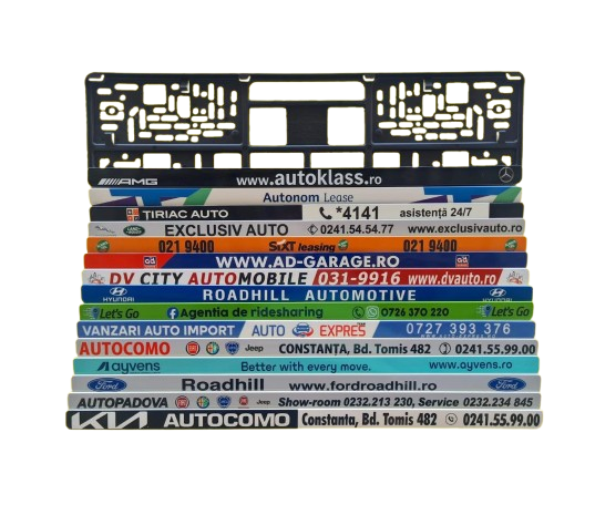 Suporti cu bagheta si clips personalizati cu protectie uv